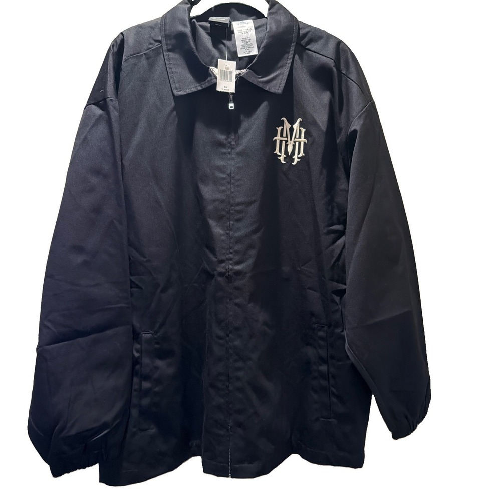 Disney Parks Haunted Mansion Her Universe Woven Coaches Jacket Black Mens XL NWT